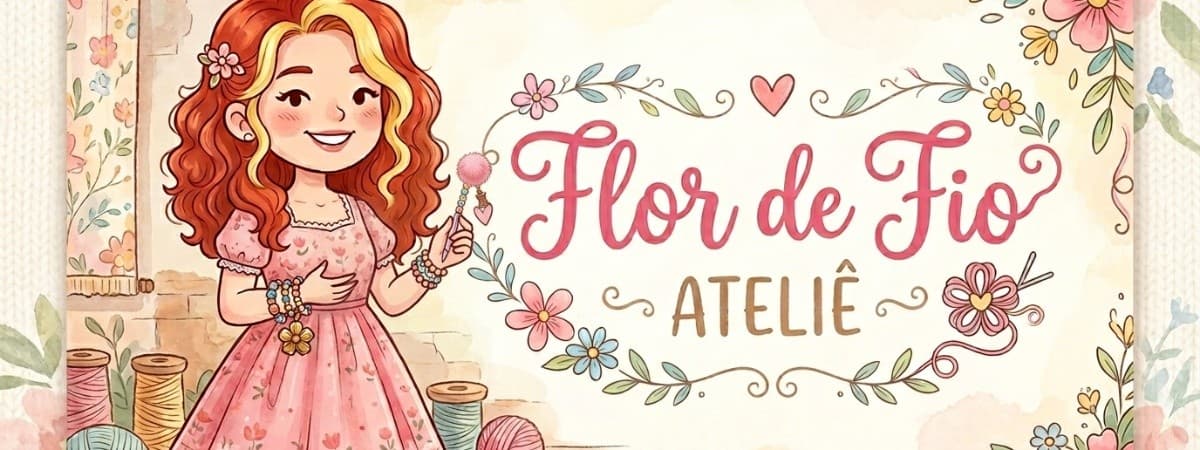 Capa de Flor de fio ateliê