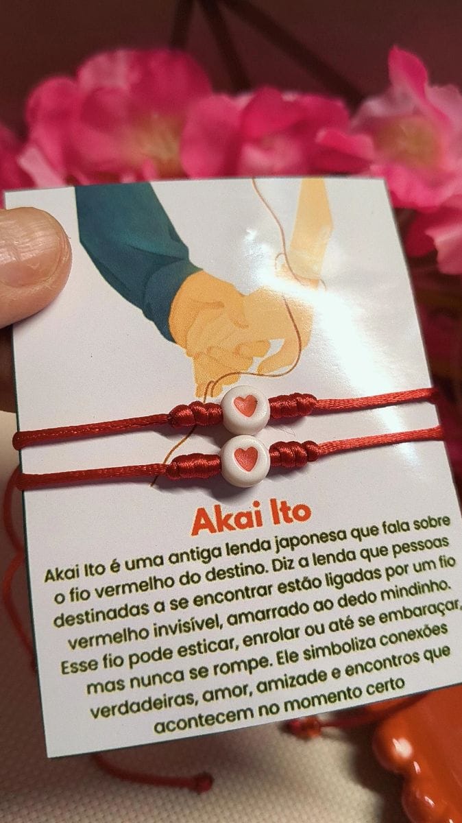 ❤️ Pulseira Akai Ito – Fio Vermelho do Destino ❤️ - Foto 4