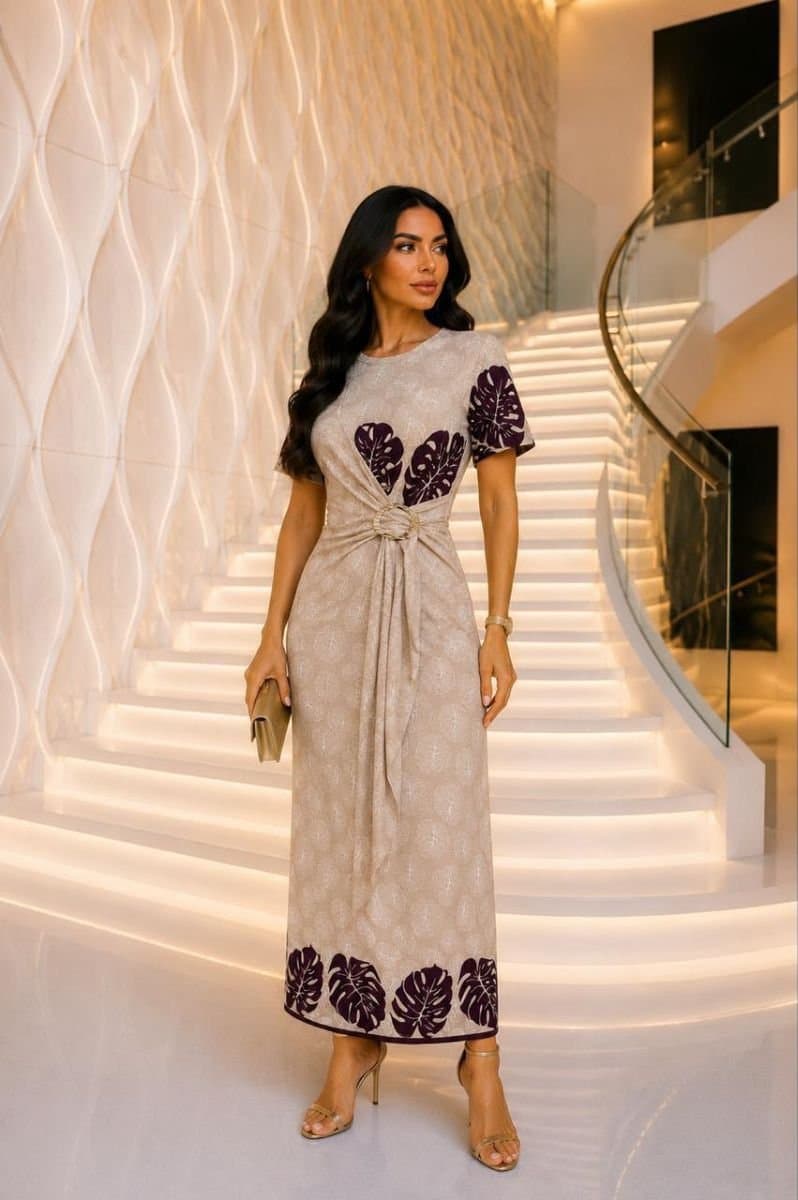 Vestido longo detalhes 🌺
