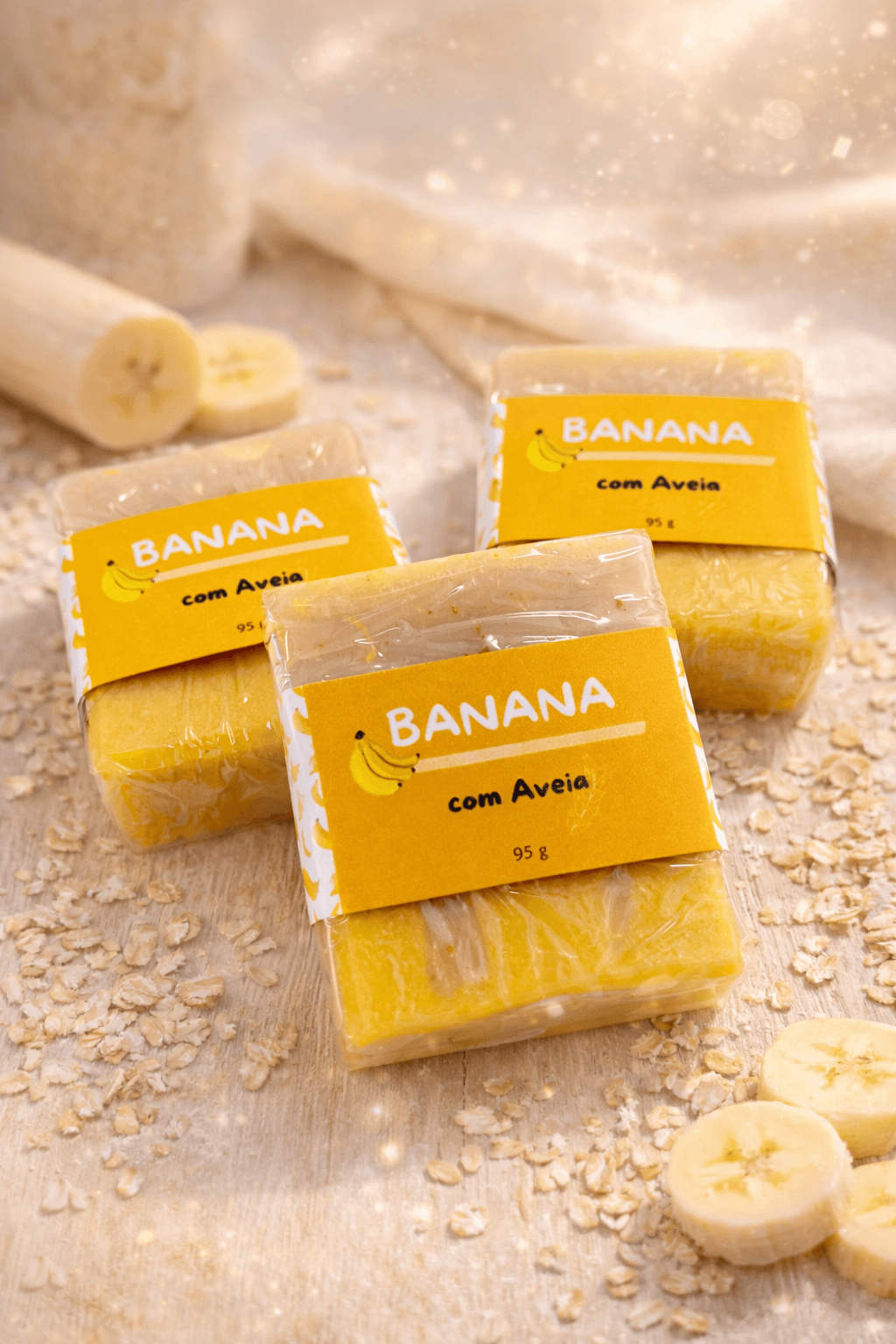 Sabonete Artesanal de Banana & Aveia