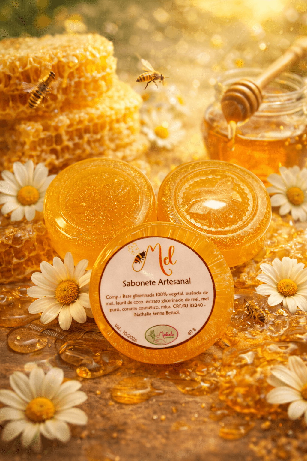 Sabonete Artesanal de Mel - 40 g