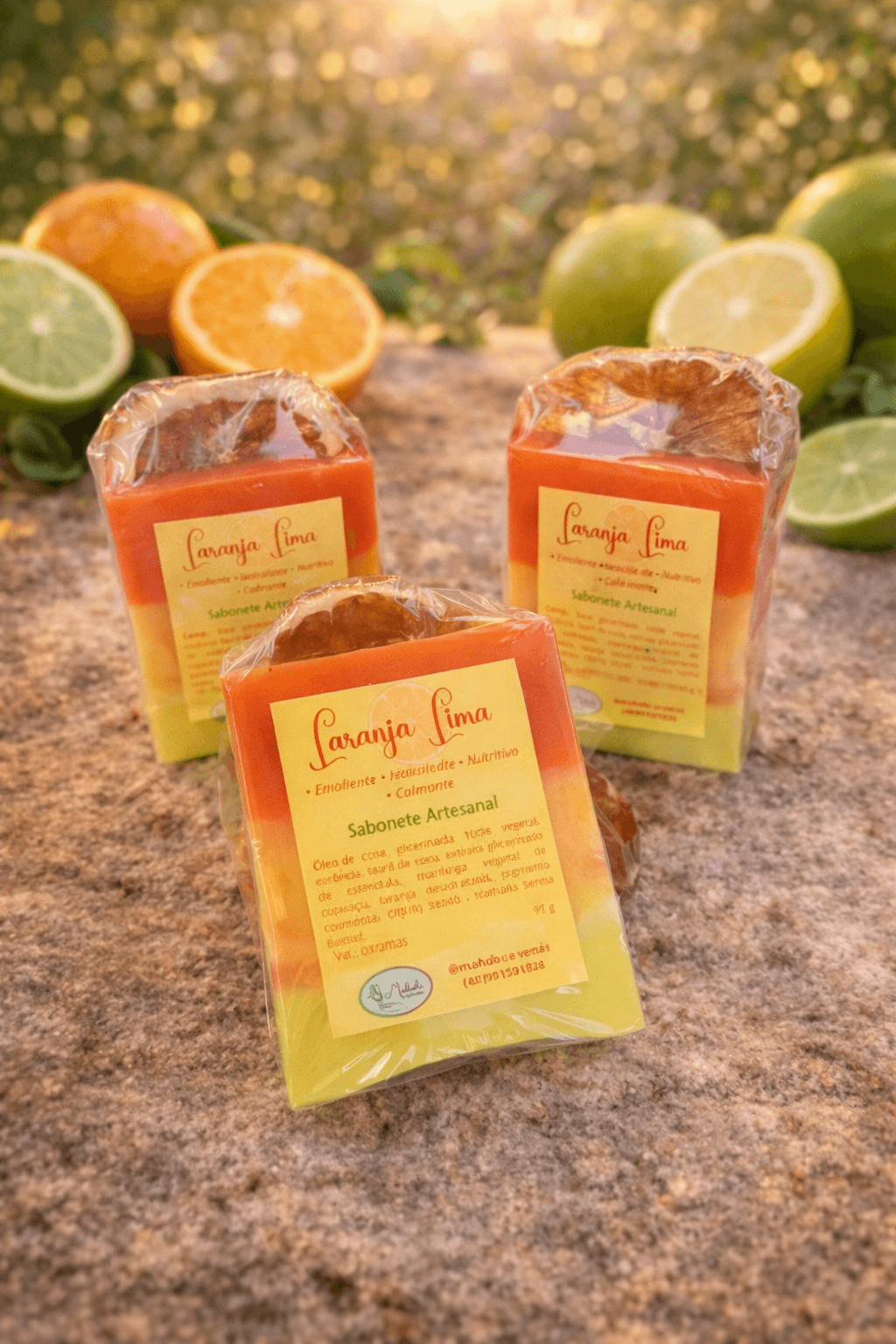 Sabonete Artesanal de Laranja Lima