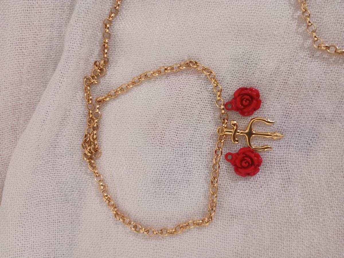 Gargantilha e pulseira para pomba gira - Foto 1