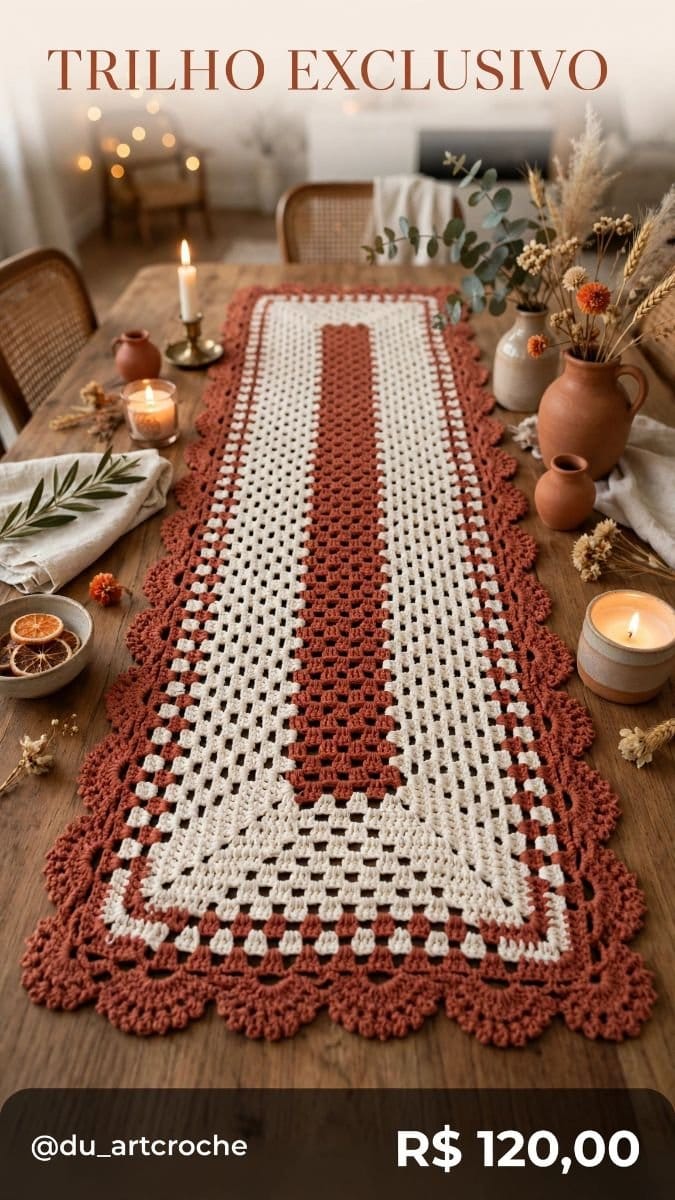 Trilho De Mesa Alessandra - Foto 1