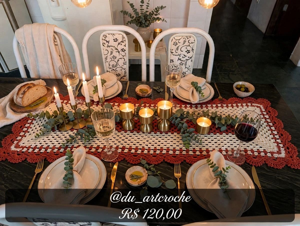 Trilho De Mesa Alessandra - Foto 3