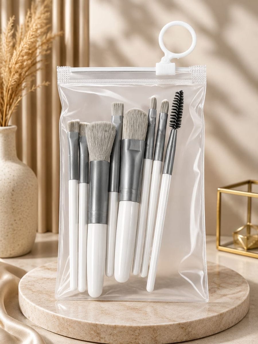 Mini kit de 8 pincéis de make - Foto 1