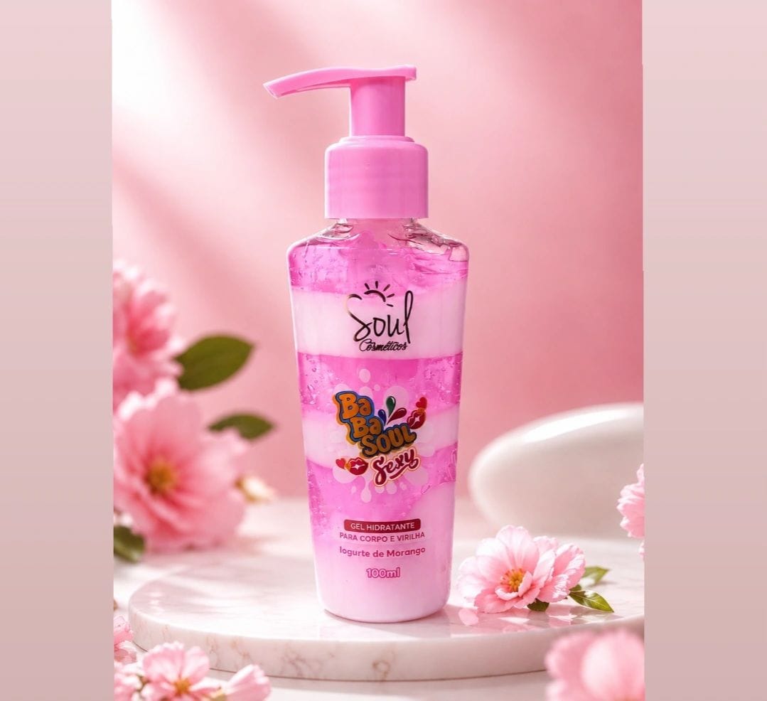 Gel Hidratante Babasoul Iorgurte de Morango - Foto 1