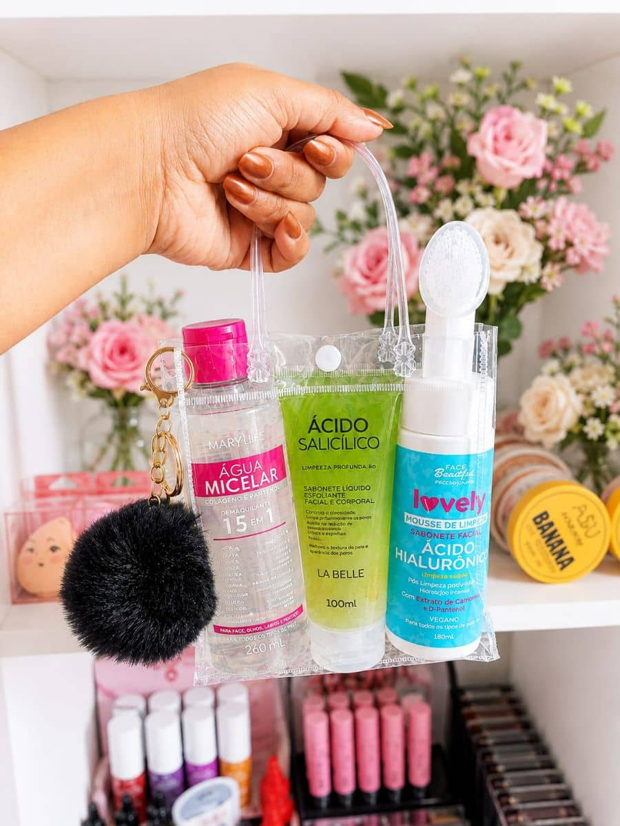 Kit Skincare Ácido Hialurônico Antioxidante Vegano