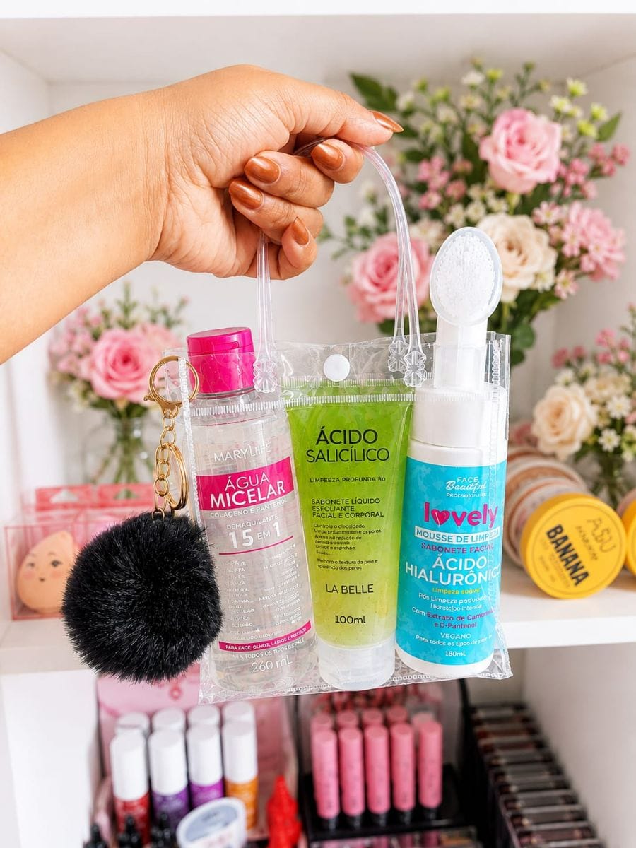 Kit Skincare Ácido Hialurônico Antioxidante Vegano - Foto 1