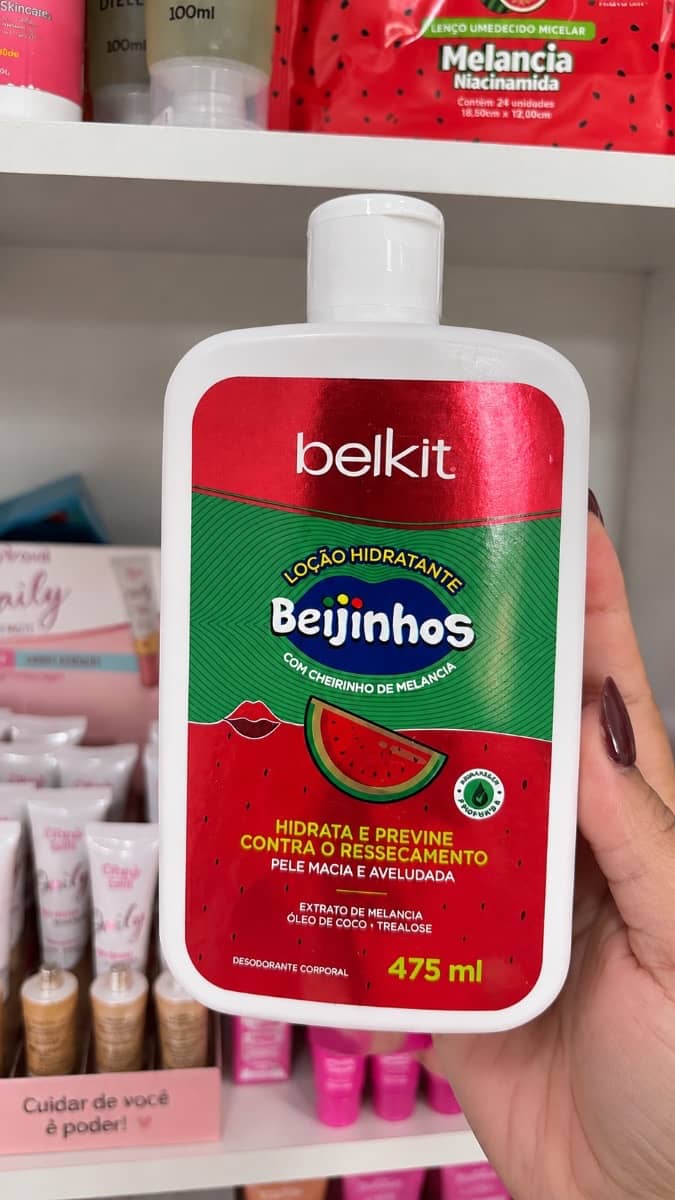 Loção Hidratante beijinhos Melancia