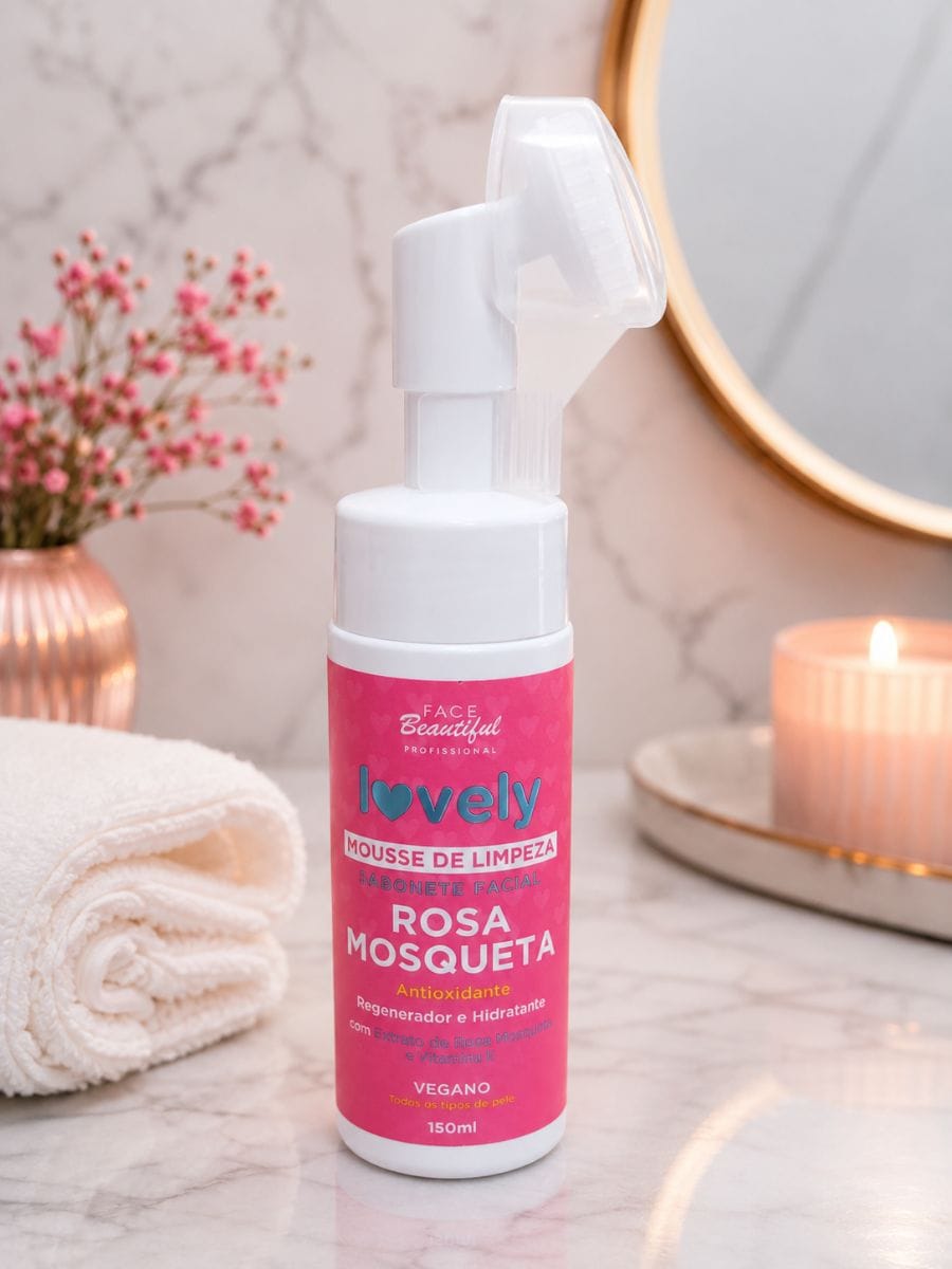 Mousse de limpeza facial Rosa Mosqueta Lovely - Foto 1