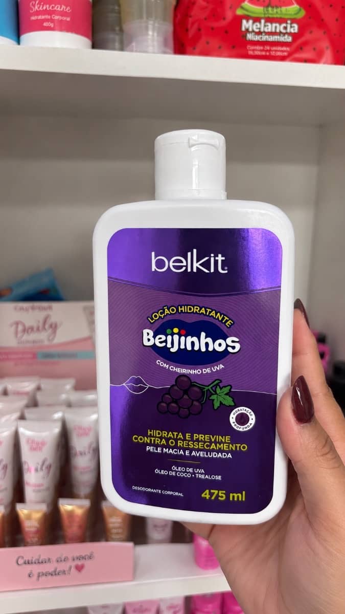 Loção Hidratante Beijinhos Uva