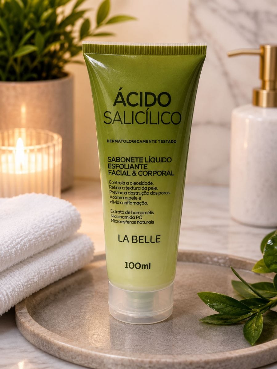 Sabonete Líquido Esfoliante facial e Corporal Ácido Salicílico - Foto 1