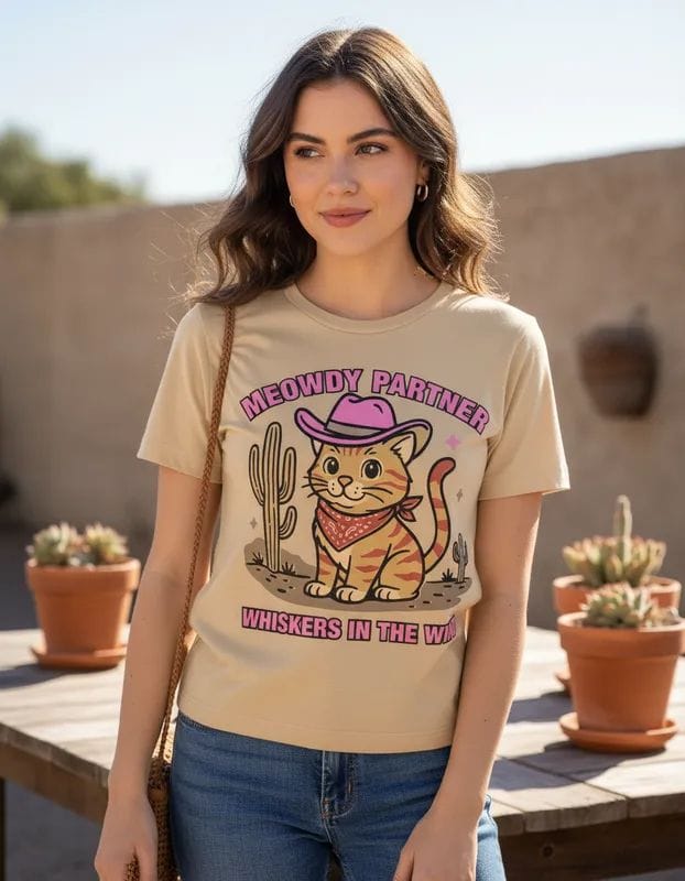 Camiseta T-shirt Meowdy Partner - Foto 1