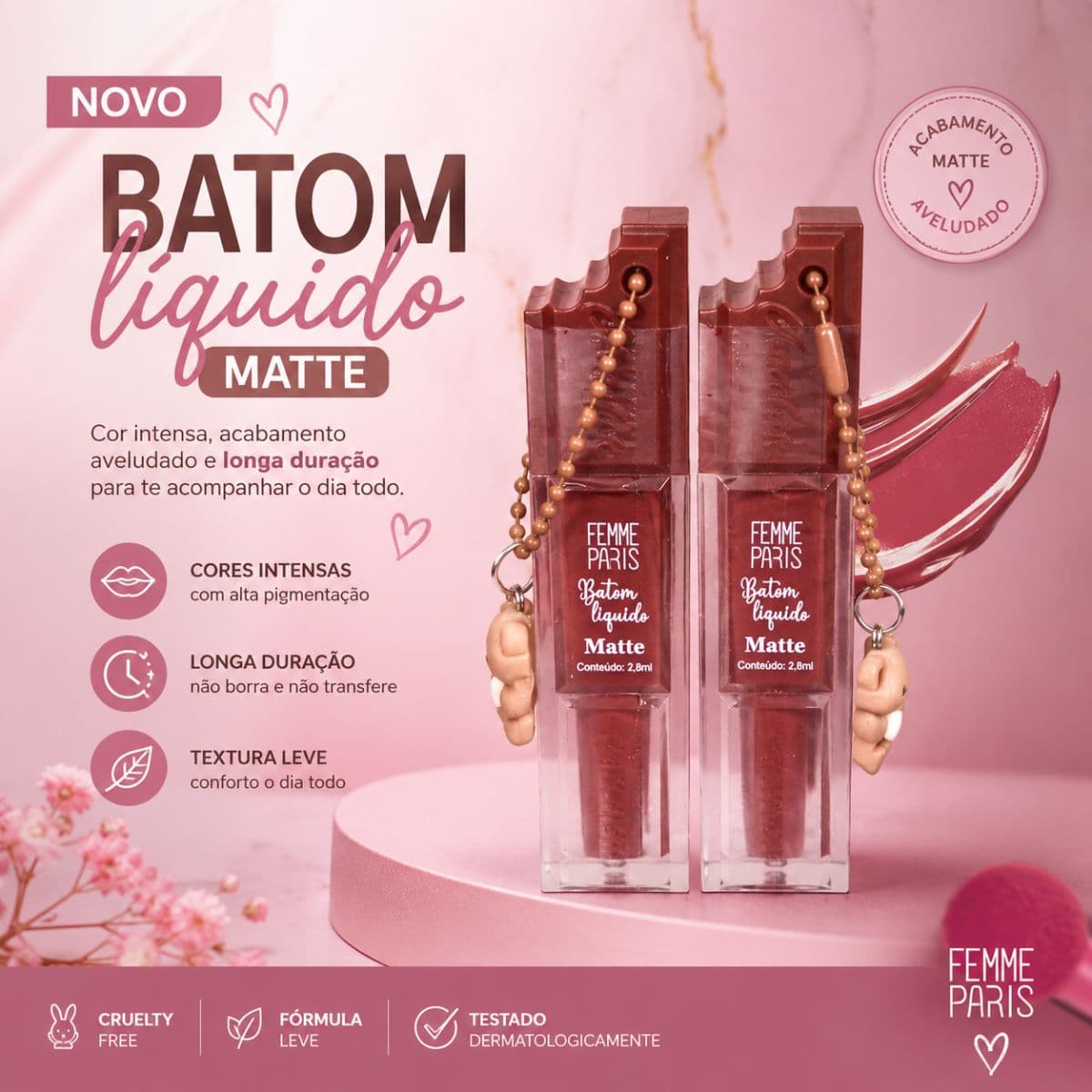 Batom líquido matte