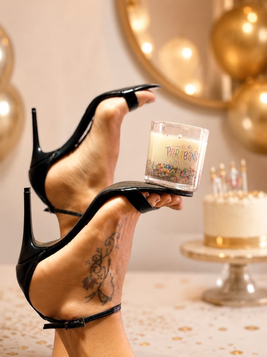 Vela Aromática Parabéns 180g | Cera Vegetal de Coco | Essência de Avelã (Cópia) (Cópia) - Foto 3