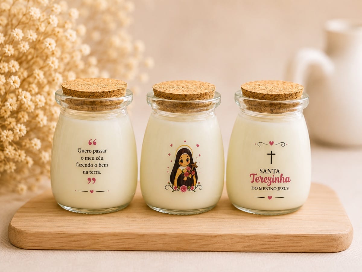 Trio - Vela Aromática Nossa Senhora Cera de Coco | - Foto 2
