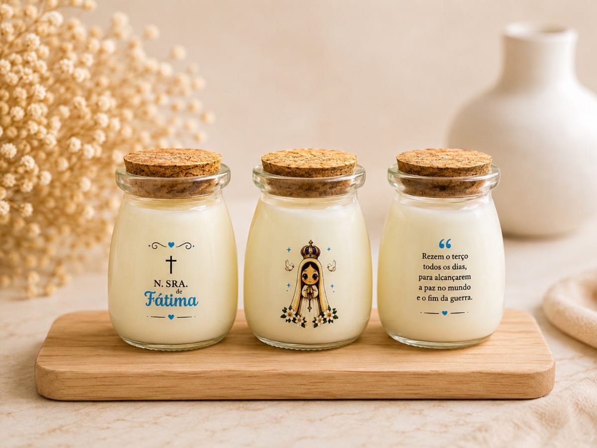 Trio - Vela Aromática Nossa Senhora Cera de Coco | - Foto 1