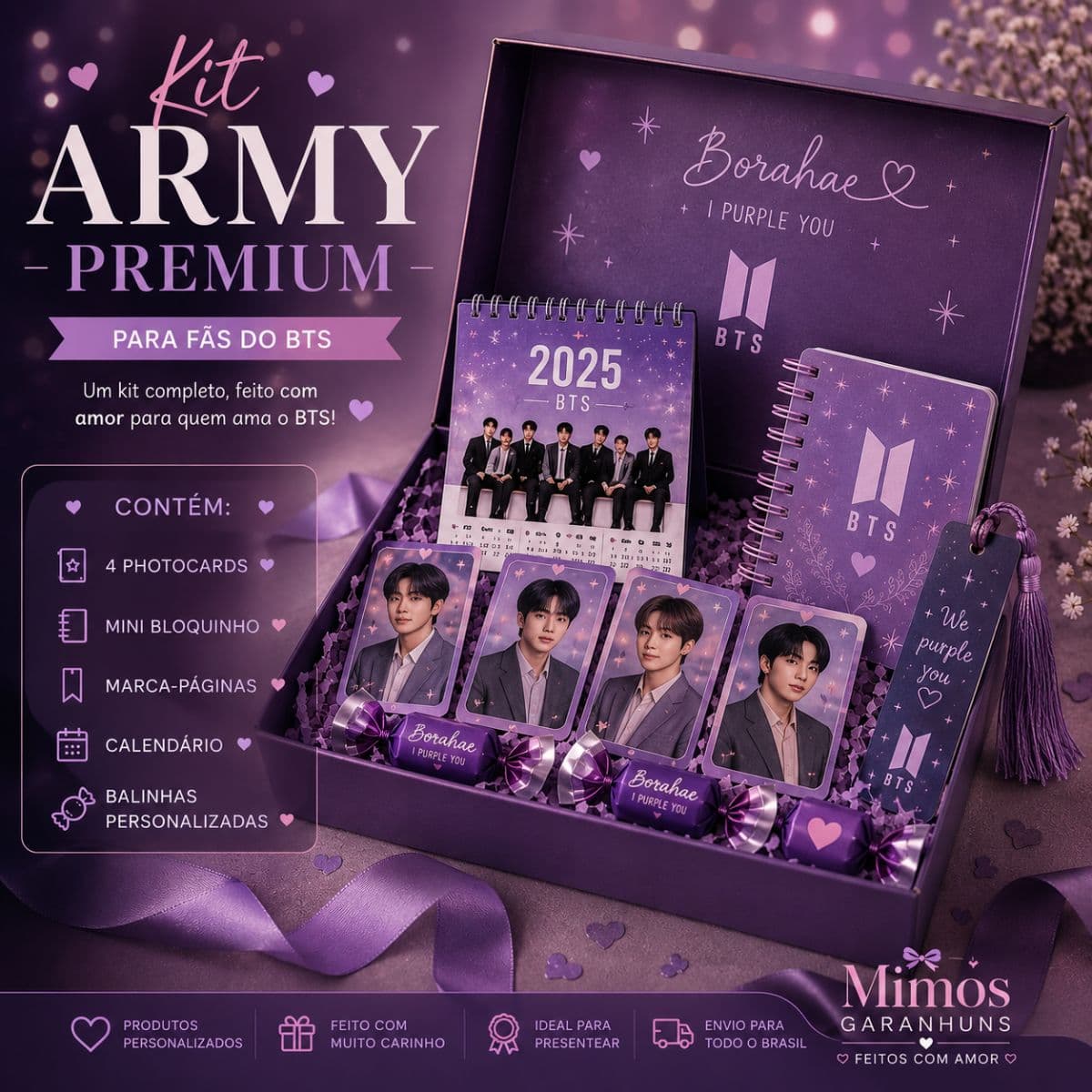 Kit ARMY Premium – O presente perfeito para quem ama BTS!