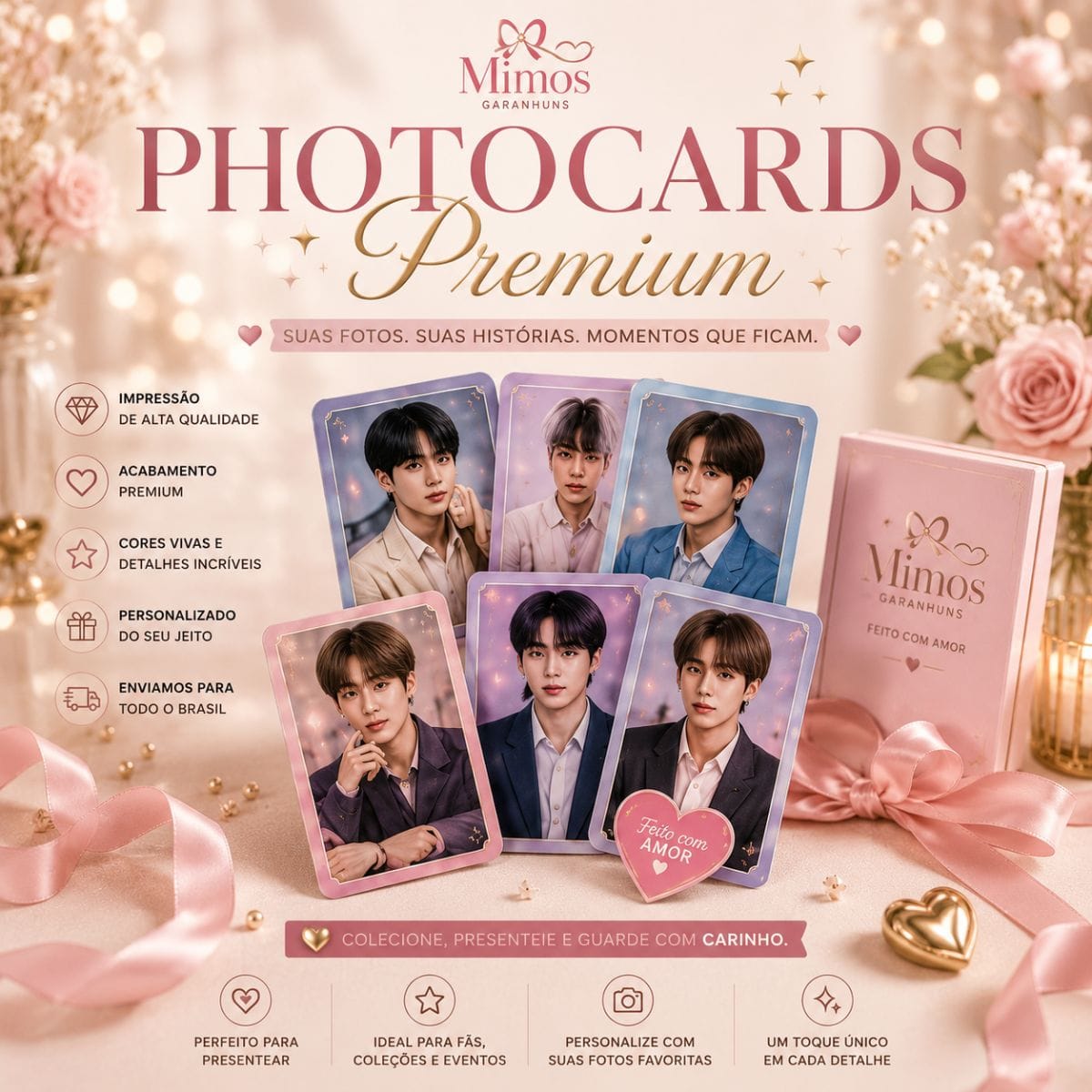 Photocards Premium Personalizados – Mimos Garanhuns - Foto 1