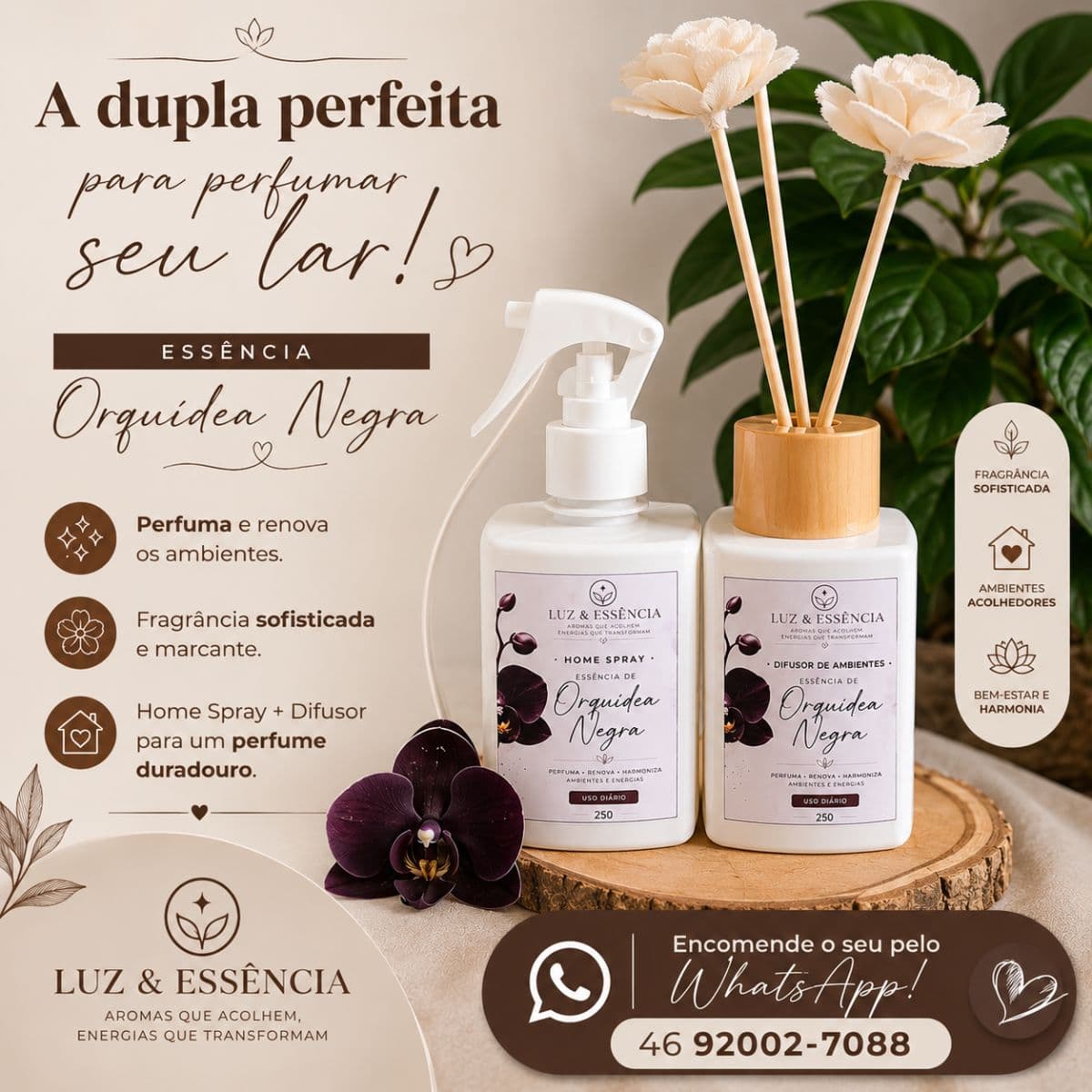 Home spray e difusor de ambiente
