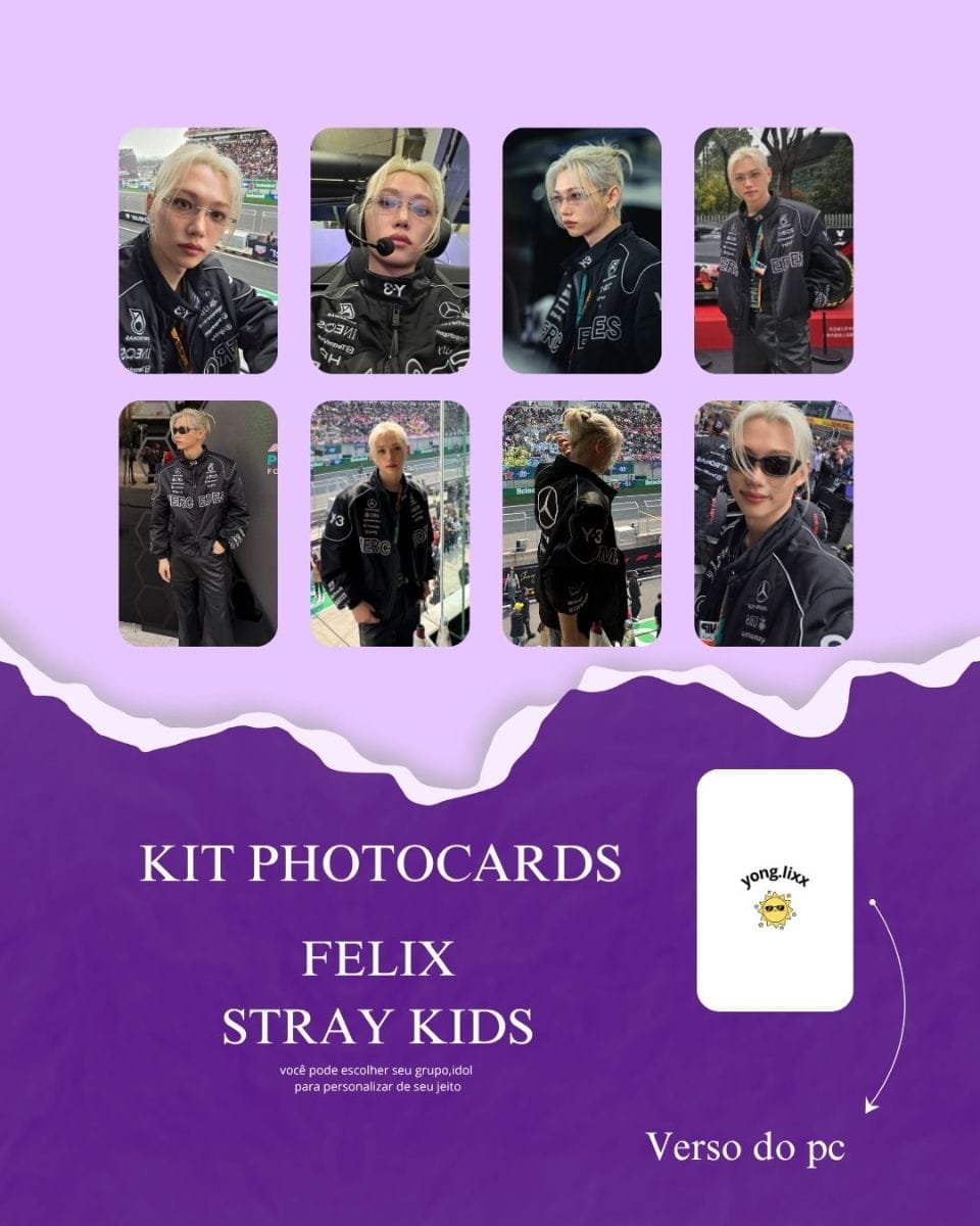 Photocards Fanmade Felix Stray Kids - Foto 3