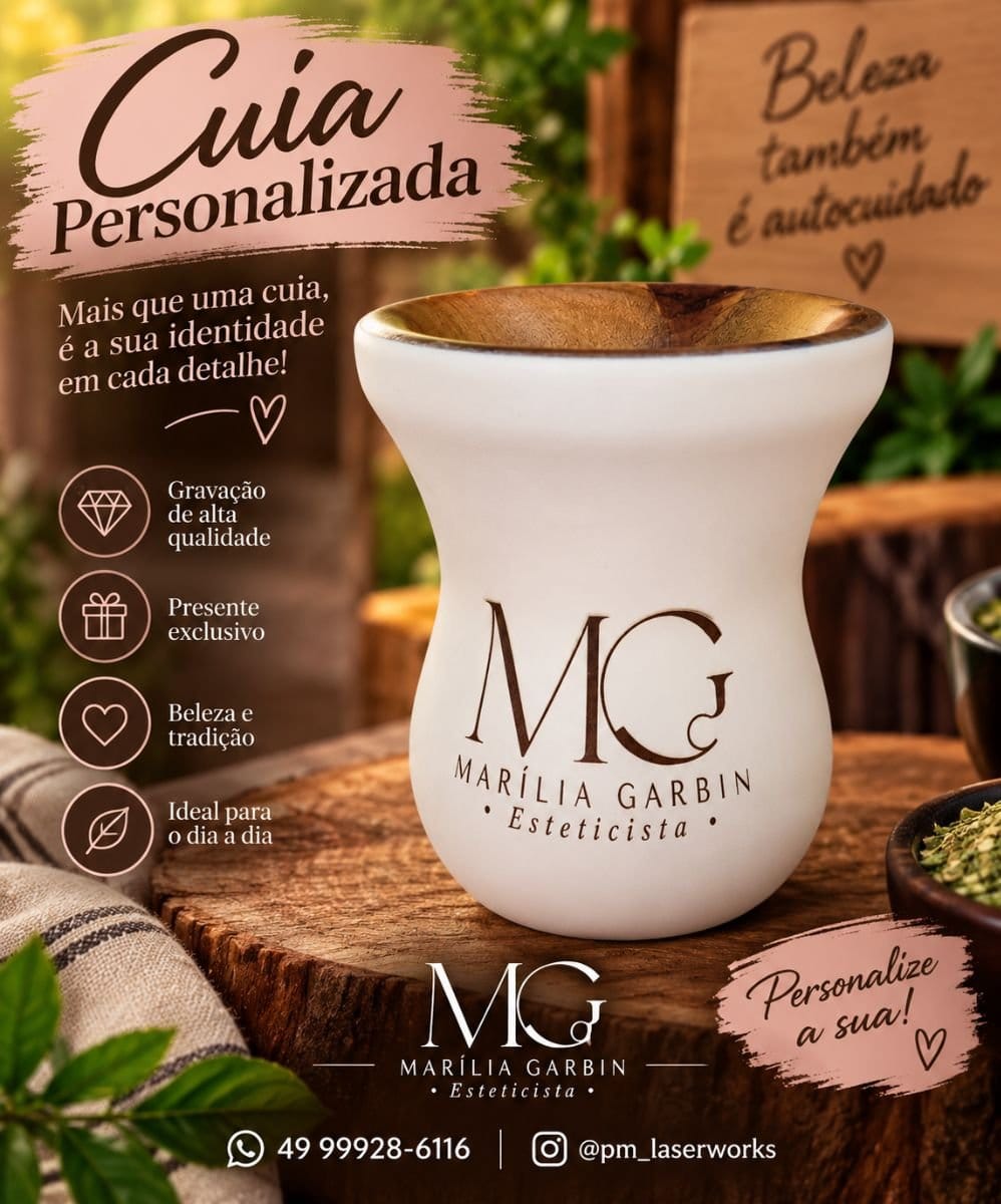 Cuia de Madeira personalizada - Foto 5