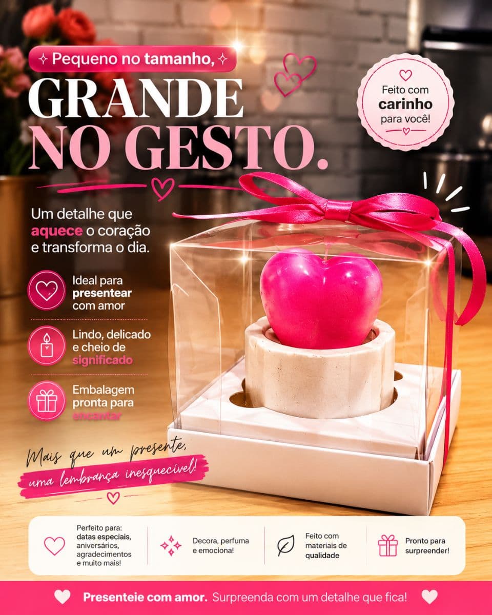 Velas aromáticas e sabonete Artesanal