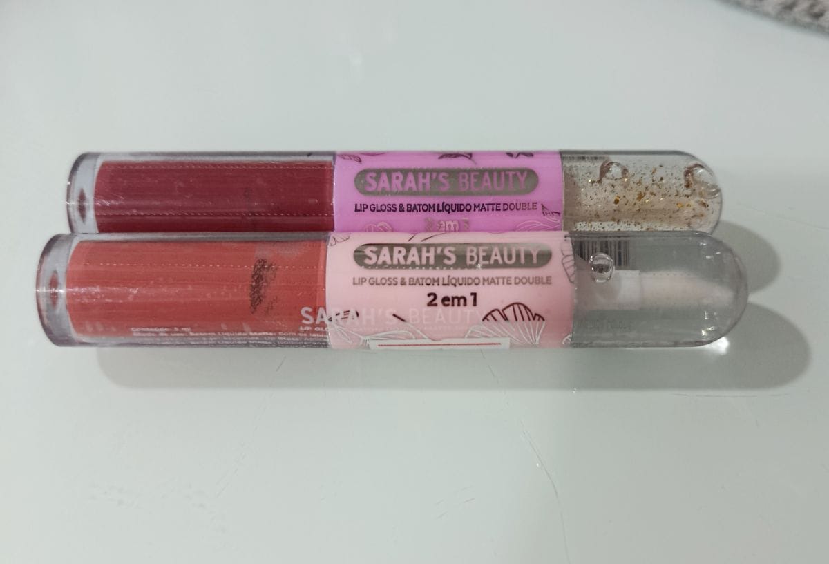Lip gloss e batom matte 2 em 1 - Foto 1