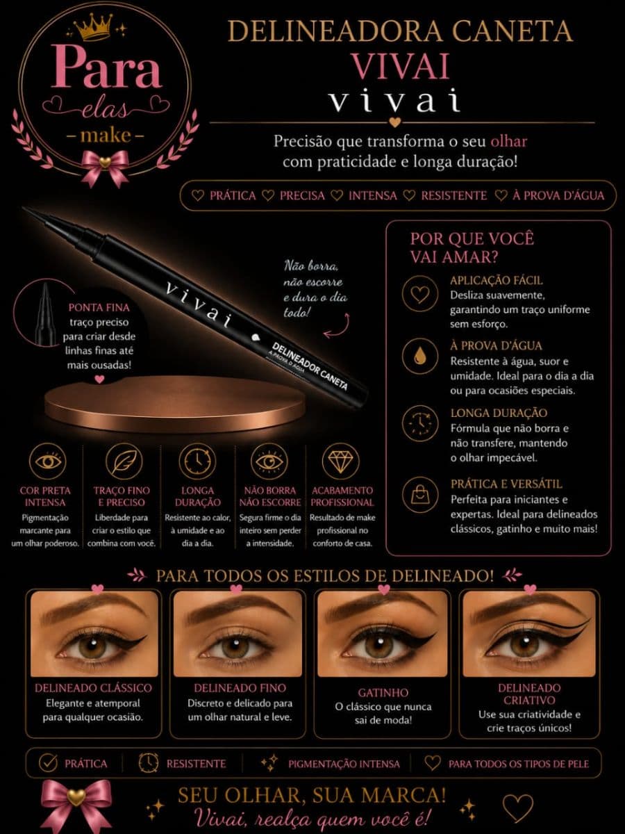 Delineador caneta vivai