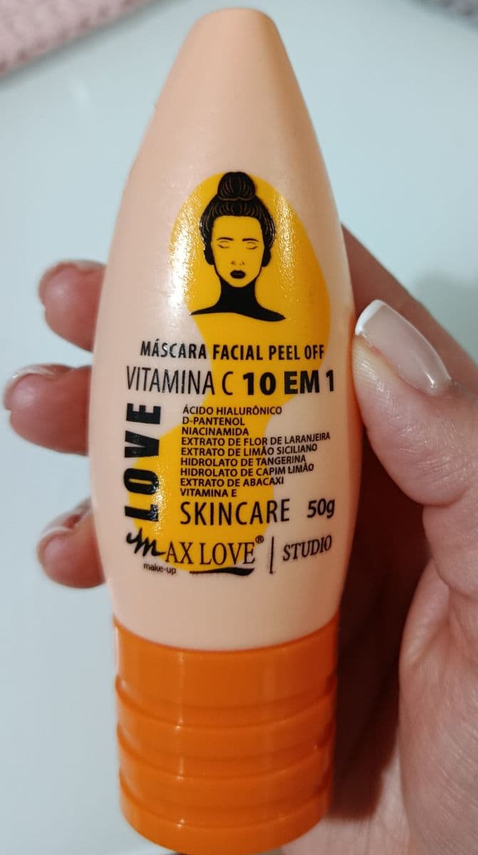 Máscara facial peel off vitamina C 10 em 1
