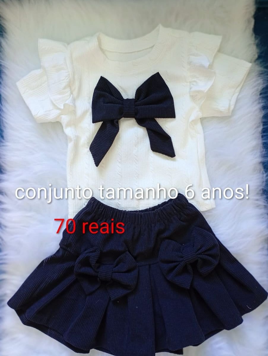 Conjunto Feminino Tamanho 6 anos - Foto 1