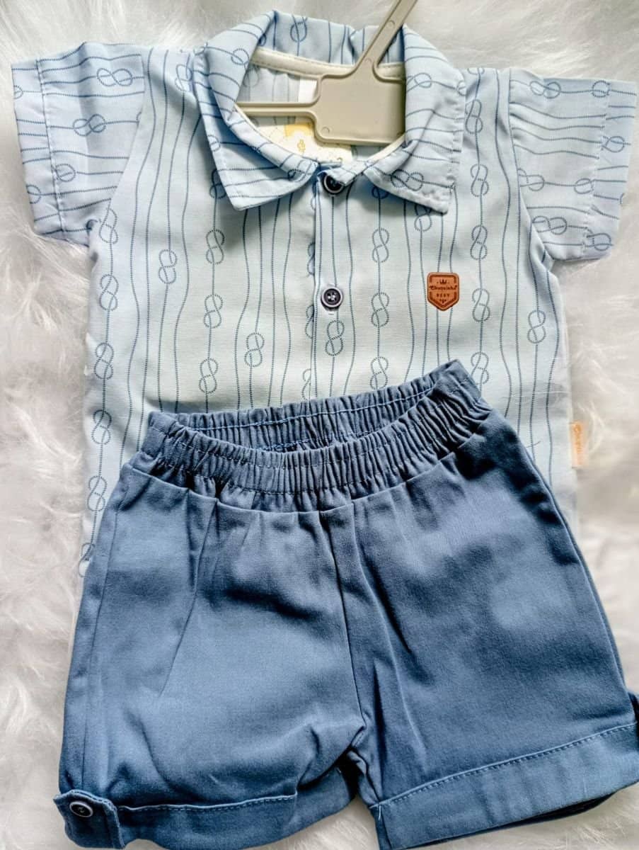 Conjunto social azul Tamanho P