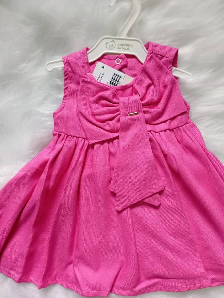 Vestido brilho Cor Rosa