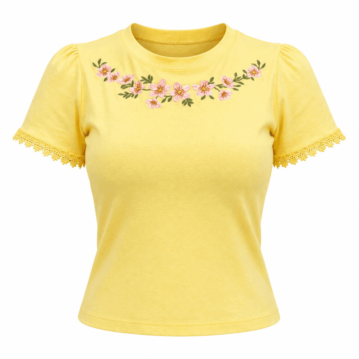 Amarela Colar Flor