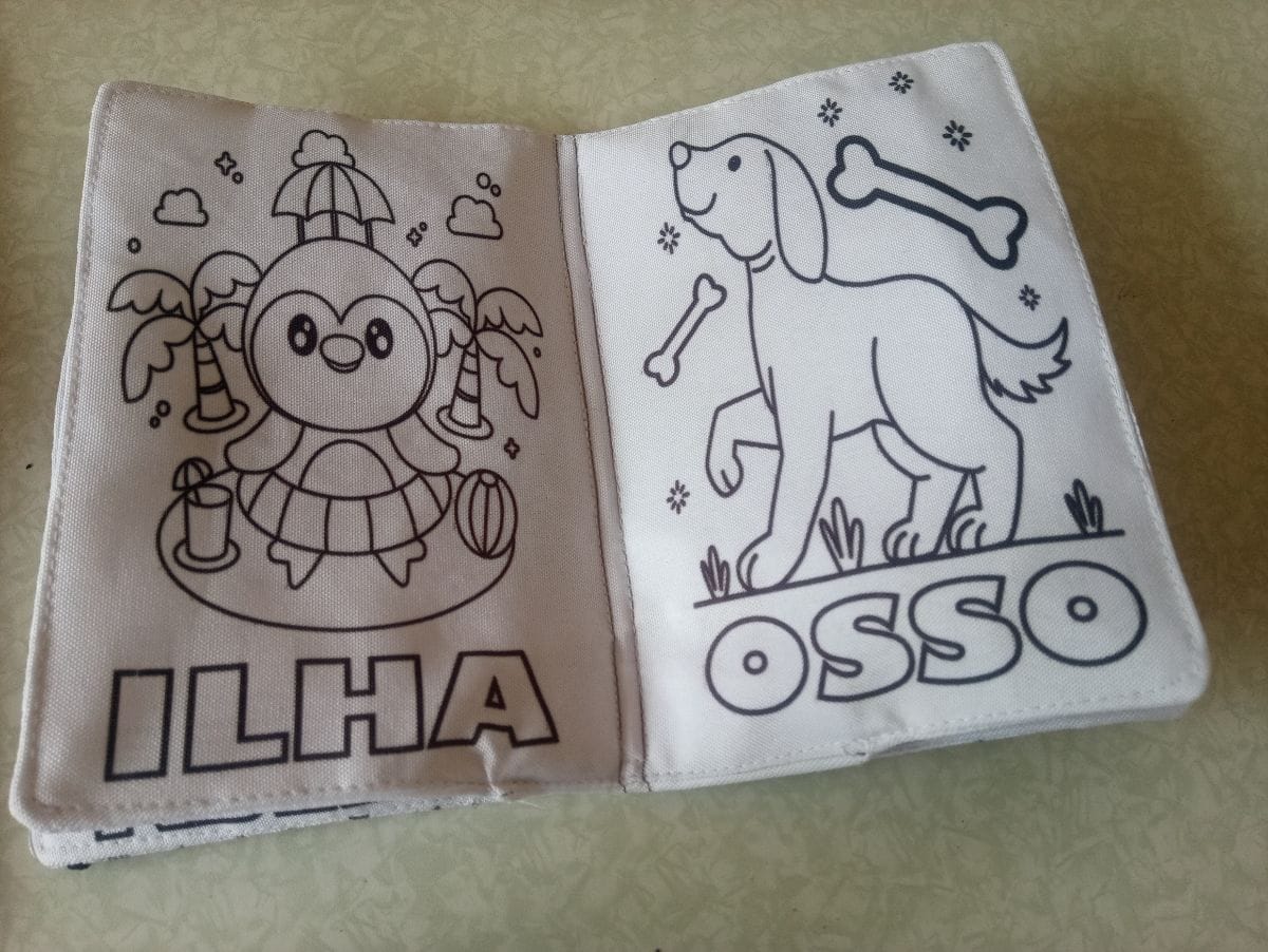 Livro estampado para pintar e lavar - Foto 1