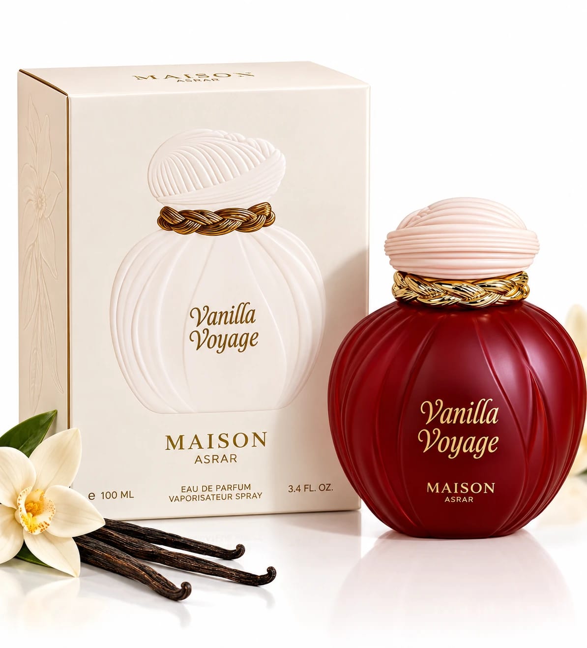 Perfume Árabe Maison Asrar Vanilla Voyage Eau de Parfum 100ml