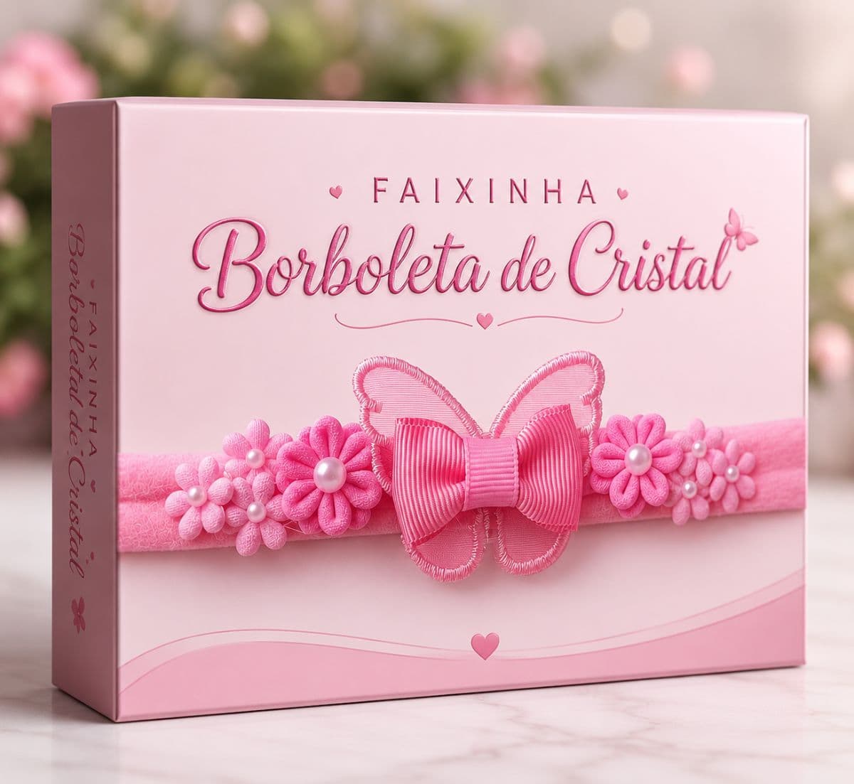 Faixinha Borboleta de cristal