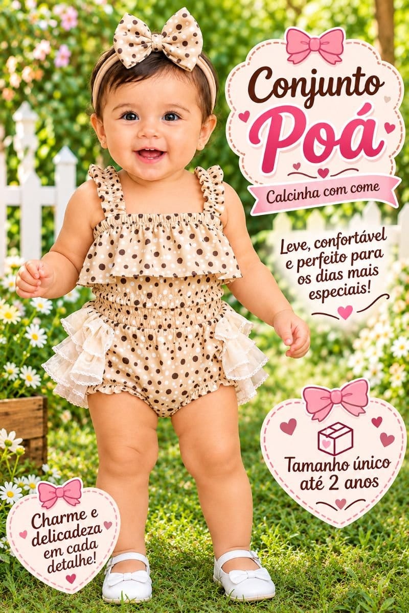 Conjunto Poá Bunda Rica - Foto 1