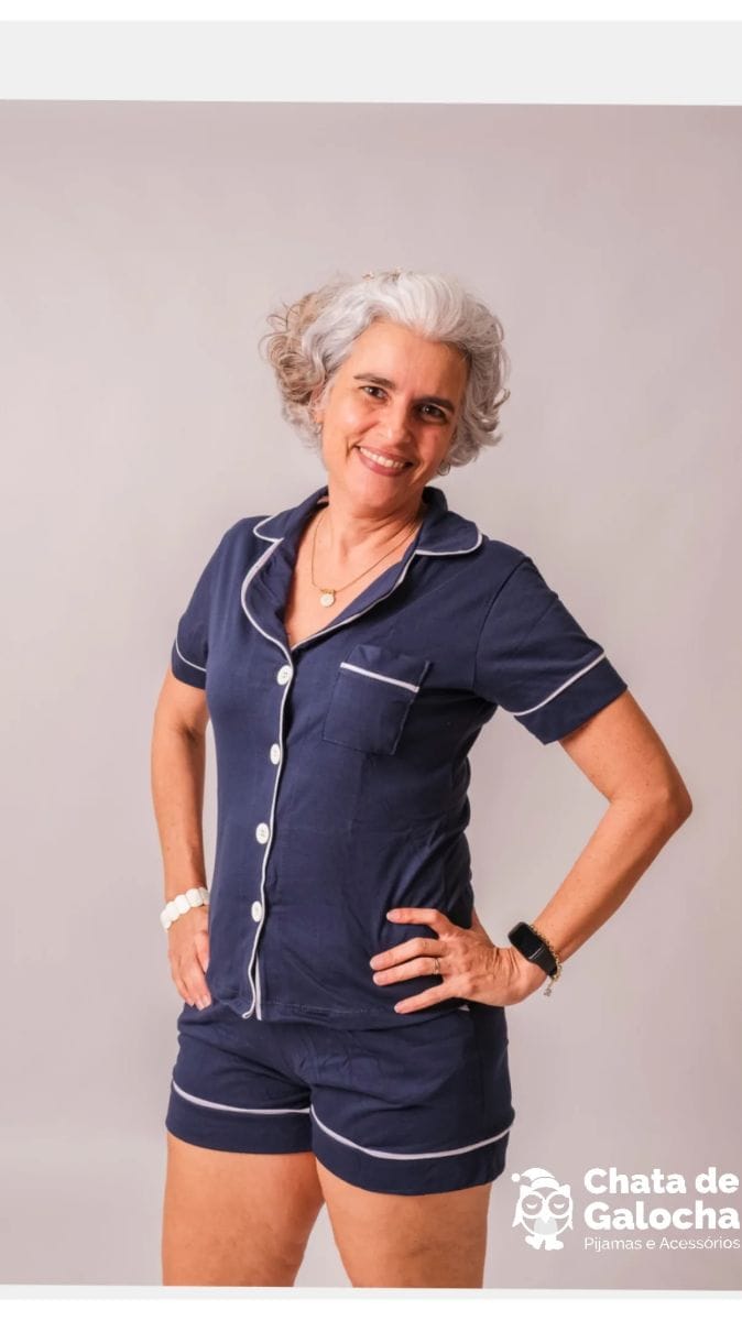 Pijama Americano 100% Algodão - Foto 1