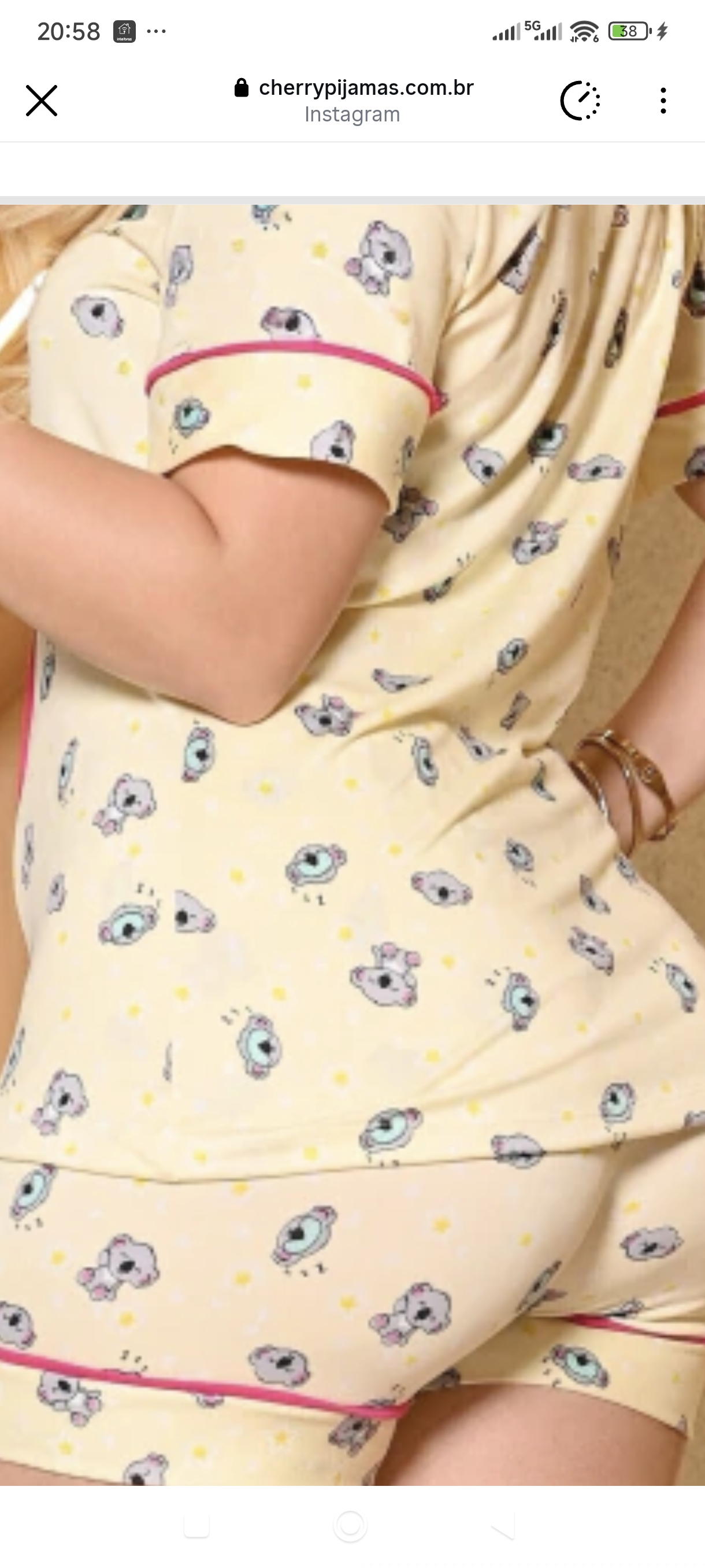 Pijama Americano Estampado - Coala - Foto 1
