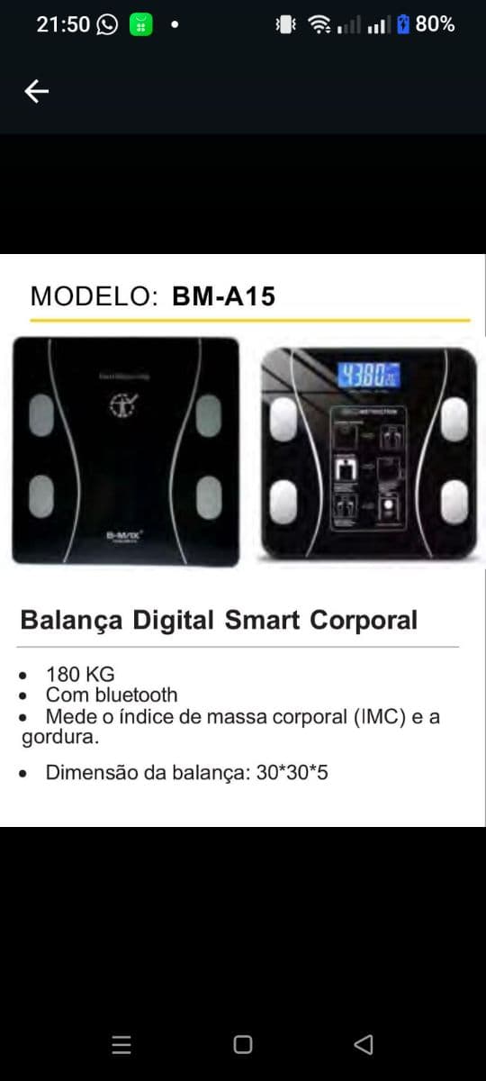 Balança digital corporal