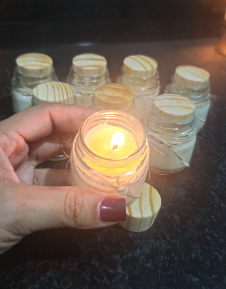 Vela aromática potinho - Foto 1