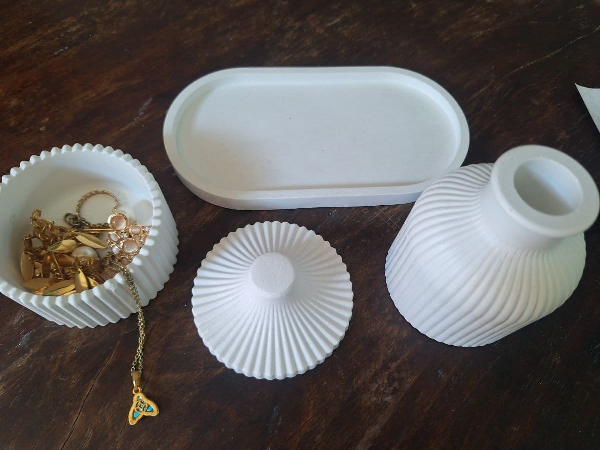 Kit decoração em gesso impermeabilzado. - Foto 4