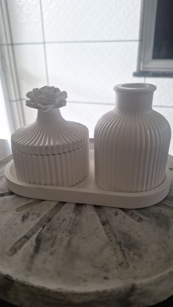 Kit decoração em gesso impermeabilzado. - Foto 5