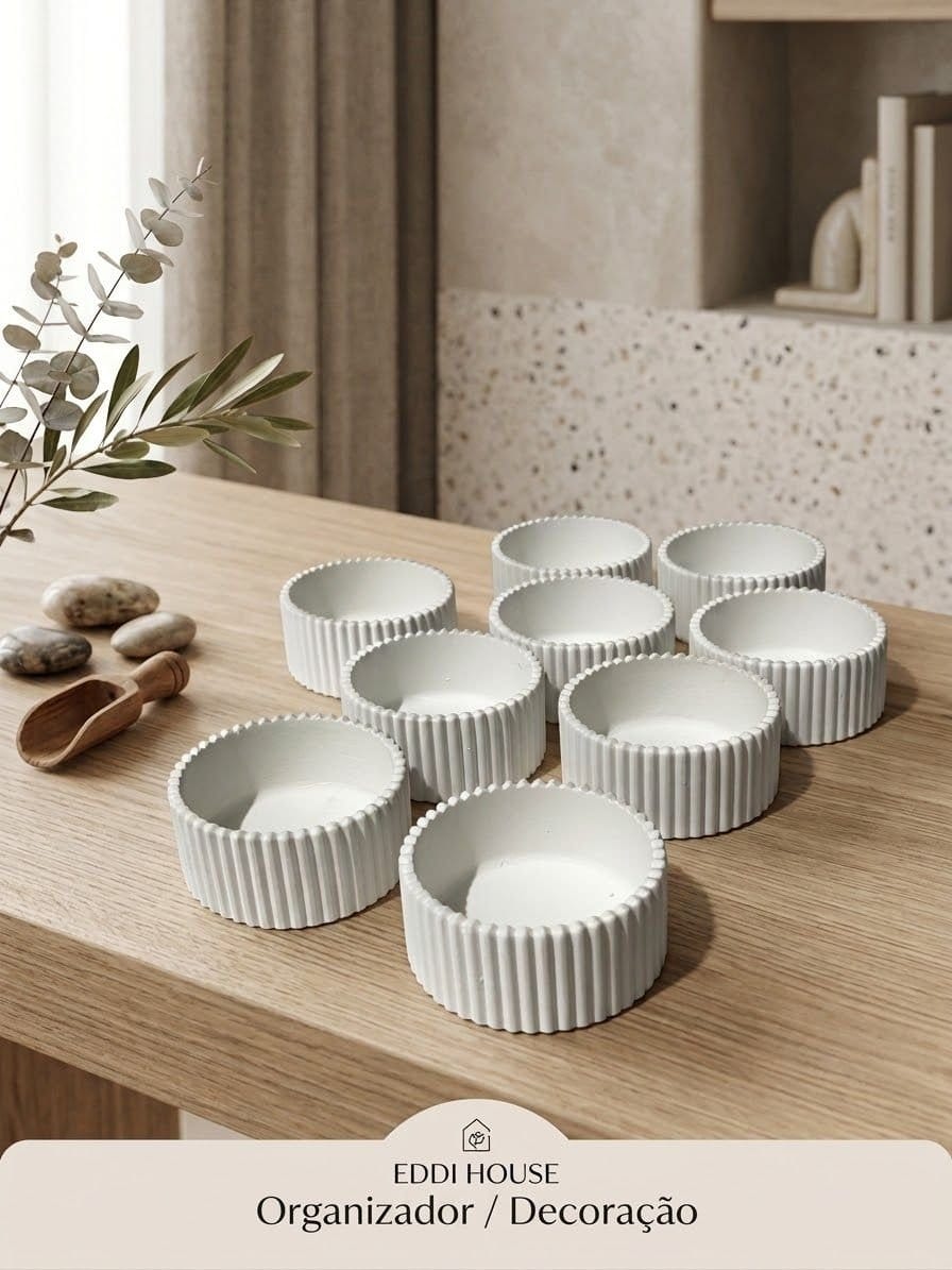 Vasinho em gesso resinado para lembrancinhas 4×7,5, kit com 10 - Foto 3