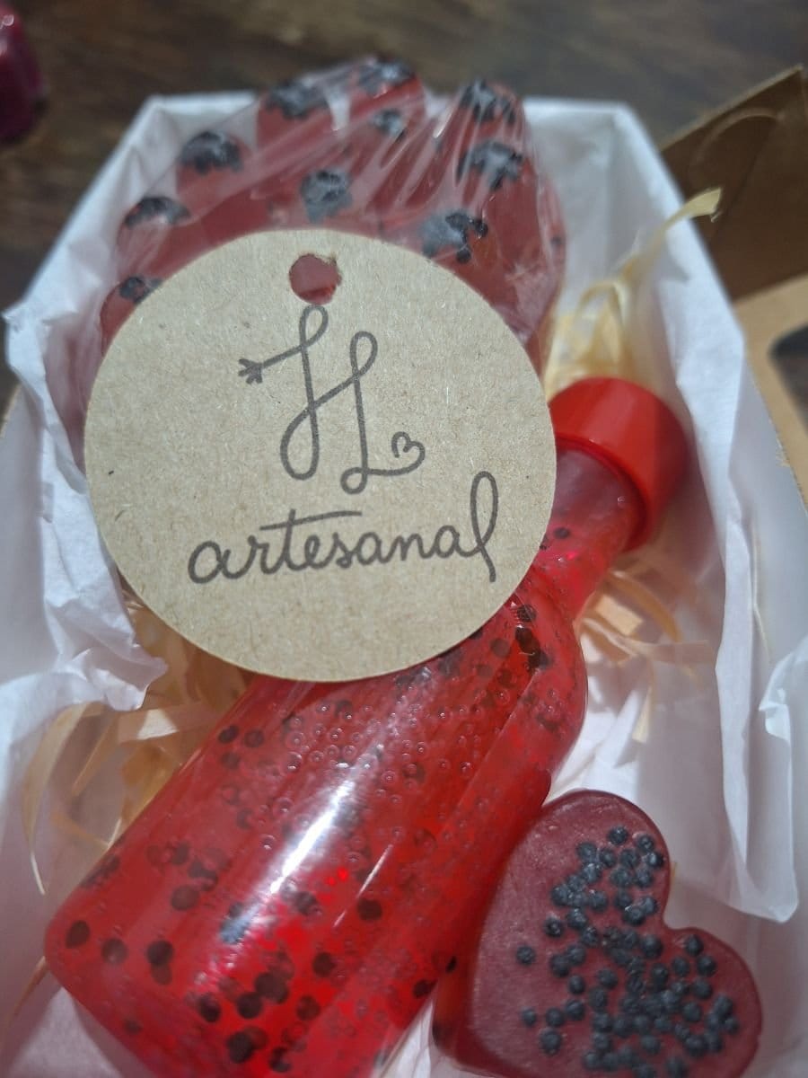 Kit presente sabonete artesanal morango - Foto 4