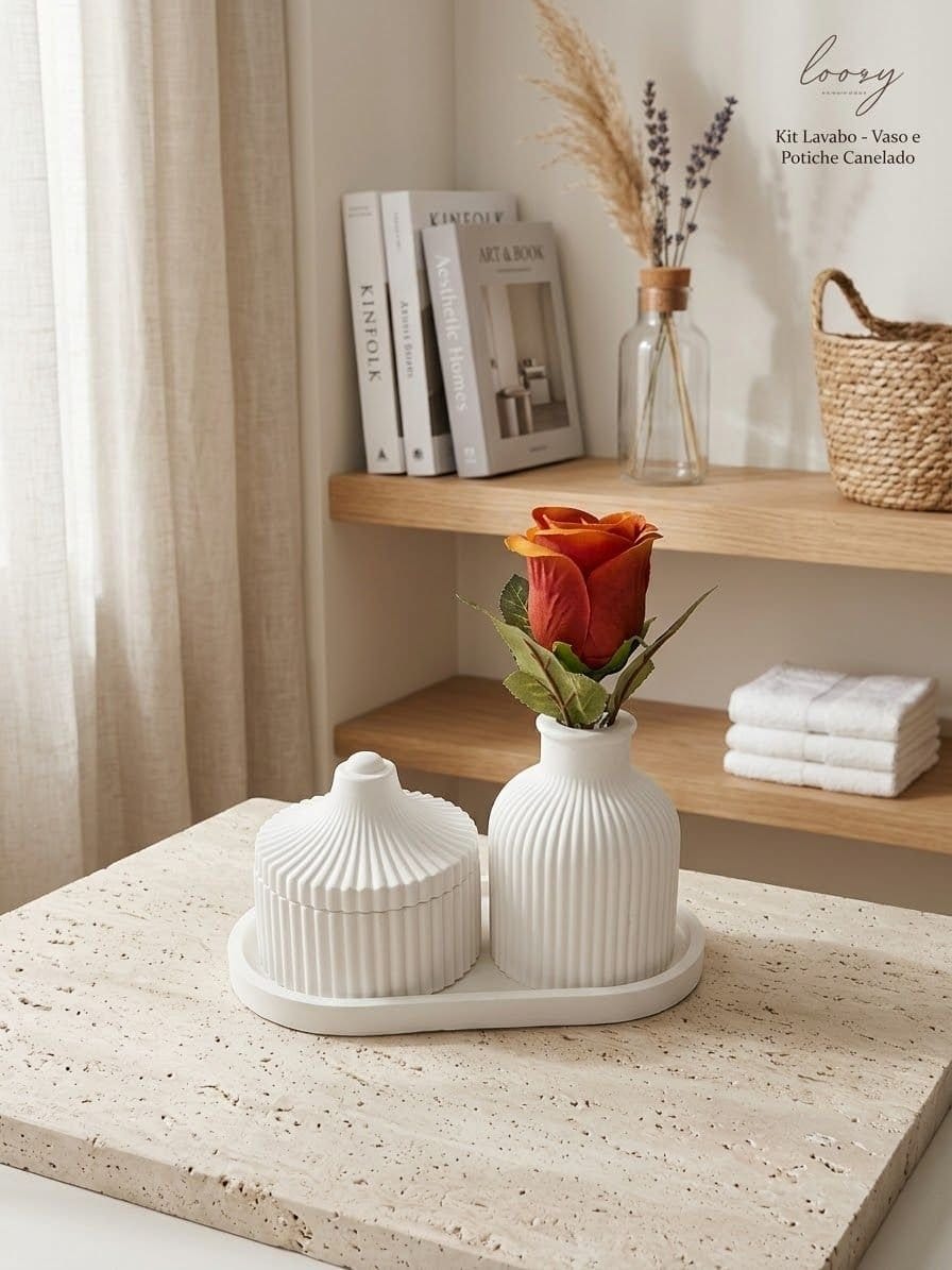 Kit decoração em gesso impermeabilzado. - Foto 1