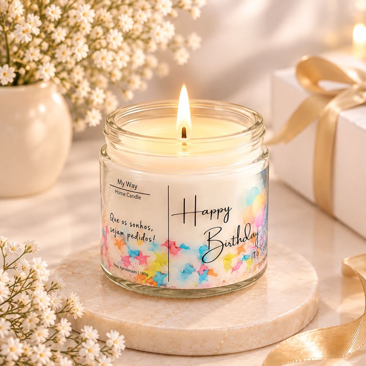 Vela Happy Birthday · 190 g - Foto 2