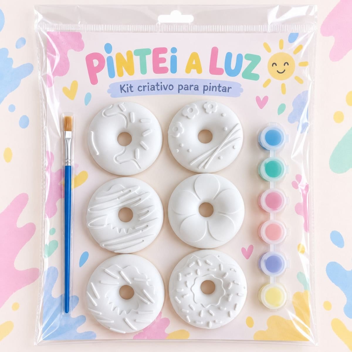 Kit Donuts Divertidos para Pintar - Foto 1